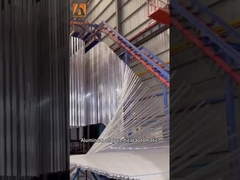 높은 코팅 용량 철강 공장에 대한 유니폼으로 자동 파우더 코팅 라인