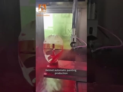 페인트 사용 및 스프레이 정밀도와 함께 큰 자동 전기 정전 스프레이 페인팅 라인