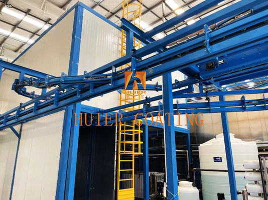 PLC 제어 천장에 장착 된 체인 핸저와 함께 스틸 서핑 컨베이어 시스템